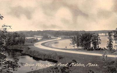 Drive WayMalden, Massachusetts Postcard