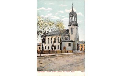 Univeralist ChurchMalden, Massachusetts Postcard