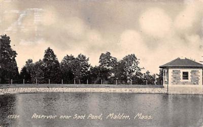 Reservoir near Spot PondMalden, Massachusetts Postcard