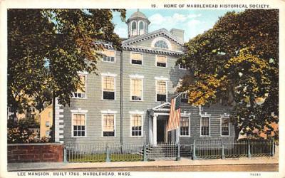 Lee MansionMarblehead , Massachusetts Postcard
