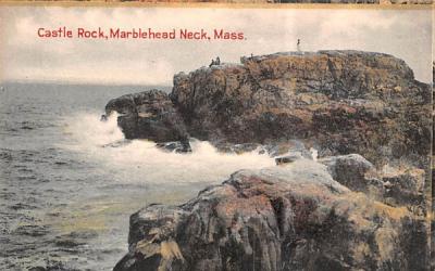 Catle RockMarblehead , Massachusetts Postcard