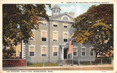 Lee MansionMarblehead , Massachusetts Postcard