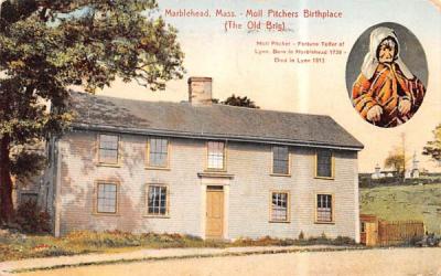 The Old BrigMarblehead , Massachusetts Postcard