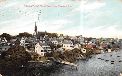 View from Rockmere PointMarblehead , Massachusetts Postcard