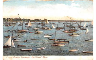 Marblehead Harbor Massachusetts Postcard