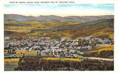 View of North Adams from Western end of Mohawk Trail Massachusetts Postcard