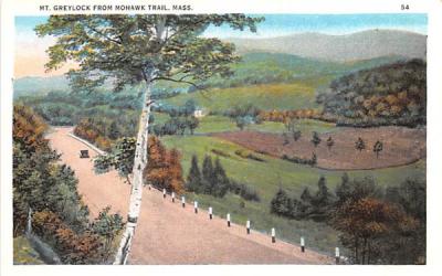 Mr. Greylock Mohawk Trail, Massachusetts Postcard