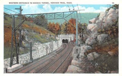 Western Entrance to Hoosac Tunnel Mohawk Trail, Massachusetts Postcard