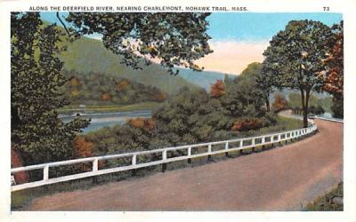 Along the Deerfield River Mohawk Trail, Massachusetts Postcard