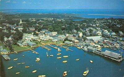 Airview of Edgartown  Marthas Vineyard, Massachusetts Postcard