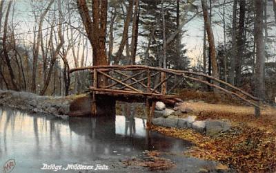 Bridge Middlesex Falls, Massachusetts Postcard