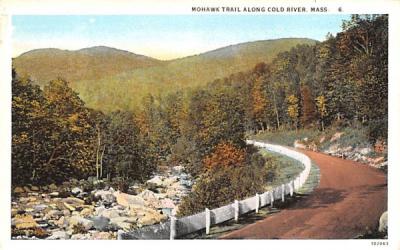 Mohawk Trail along Cold River Massachusetts Postcard