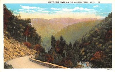 Above Cold River on the Mohawk Trail Massachusetts Postcard