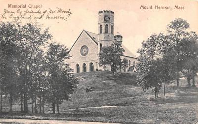 Memorial Chapel Mount Hermon, Massachusetts Postcard