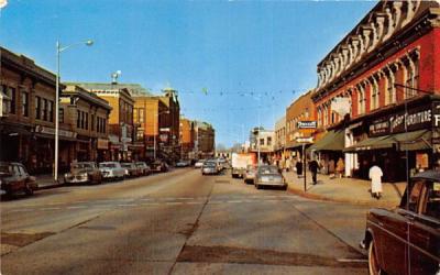 Main Street Milford, Massachusetts Postcard