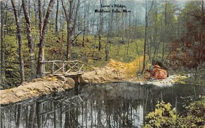 Lover's Bridge Middlesex Falls, Massachusetts Postcard