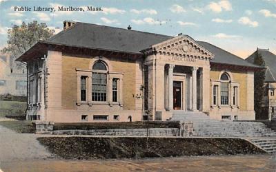 Public Library Marlboro, Massachusetts Postcard