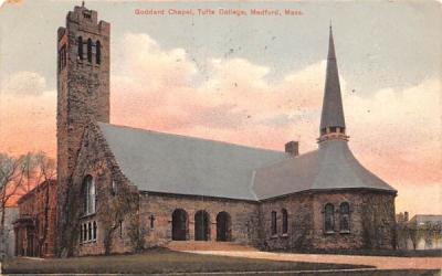 Goddard Chapel Medford, Massachusetts Postcard