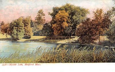 Mystik Lake Medford, Massachusetts Postcard