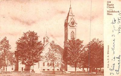 Baptist Church Middleboro , Massachusetts Postcard