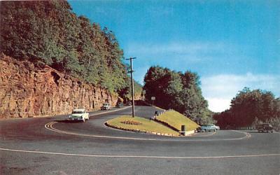 World Famous Hairpin Turn Mohawk Trail, Massachusetts Postcard