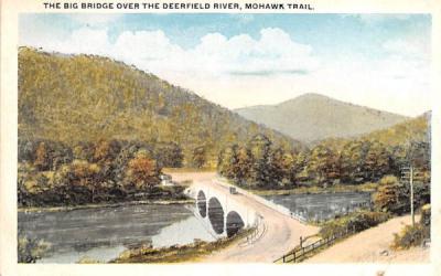 The Big Bridge over Deerfield River Mohawk Trail, Massachusetts Postcard