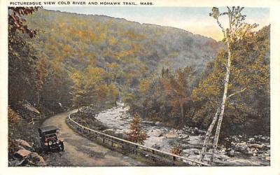 Picturesque View Cold River Mohawk Trail, Massachusetts Postcard