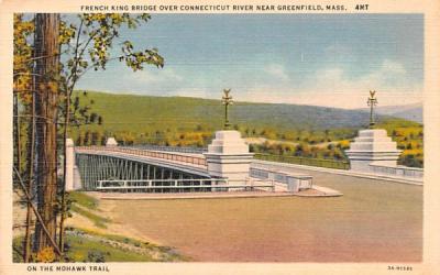 French King Bridge  Mohawk Trail, Massachusetts Postcard