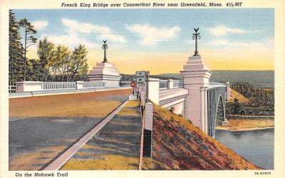 French King Bridge  Mohawk Trail, Massachusetts Postcard