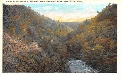 Cold River Canyon Mohawk Trail, Massachusetts Postcard