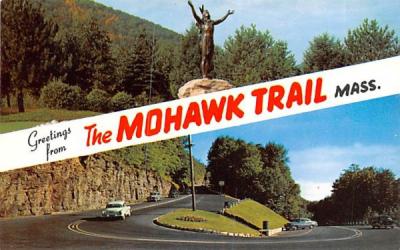 Greetings from The Mohawk Trail Massachusetts Postcard