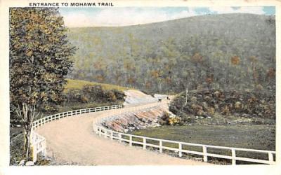 Entrance to Mohawk Trail Massachusetts Postcard
