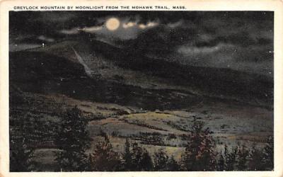 Greylock Mountain by Moonlight Mohawk Trail, Massachusetts Postcard