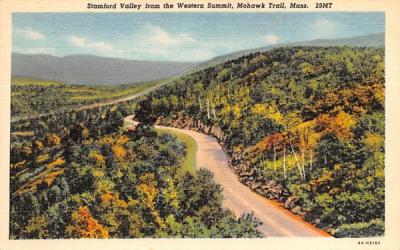 Stamford Valley from the Western Summit Mohawk Trail, Massachusetts Postcard