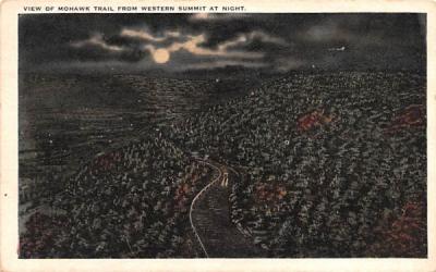 View of Mohawk Trail from Western Summit  Massachusetts Postcard