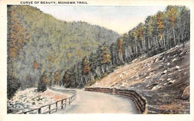 Curve of Beauty Mohawk Trail, Massachusetts Postcard