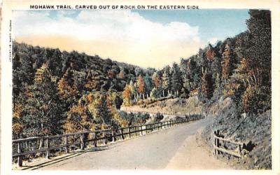 Carved Out of Rock on the Eastern Side Mohawk Trail, Massachusetts Postcard