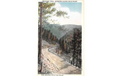 Winding Along Cold River Mohawk Trail, Massachusetts Postcard