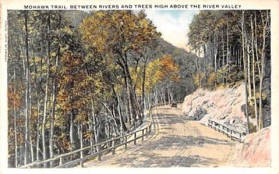 Between Rivers & Trees High Above the River Valley Mohawk Trail, Massachusetts Postcard