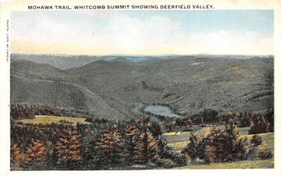 Whitcomb Summit Showing Deerfield Valley Mohawk Trail, Massachusetts Postcard