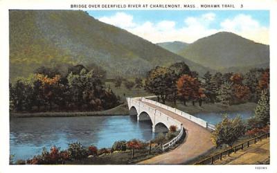 Bridge over Deerfield River Mohawk Trail, Massachusetts Postcard
