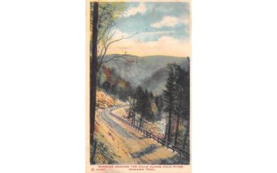 Winding Around the Hills Mohawk Trail, Massachusetts Postcard