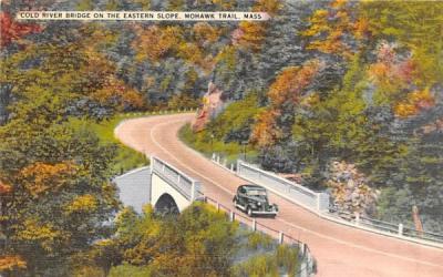 Cold River Bridge on the Eastern Slope Mohawk Trail, Massachusetts Postcard