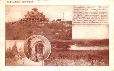 Summit House Mt Wachusett, Massachusetts Postcard
