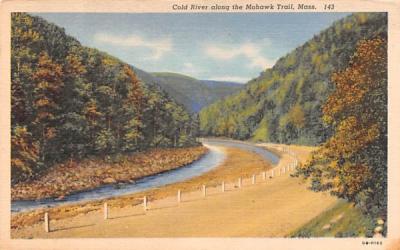 Cold River  Mohawk Trail, Massachusetts Postcard