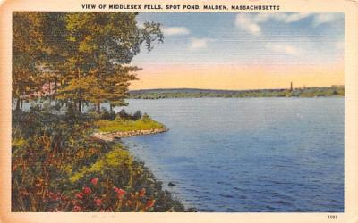 View of Middlesex Fells Malden, Massachusetts Postcard