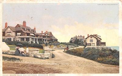 Shore Road & Cottages Magnolia, Massachusetts Postcard