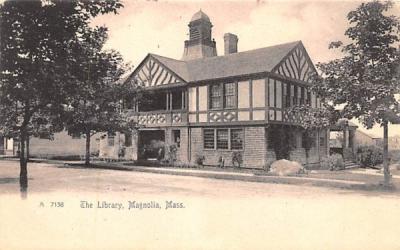 The Library Magnolia, Massachusetts Postcard