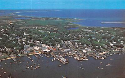 Air View of Edgartown Martha's Vineyard, Massachusetts Postcard