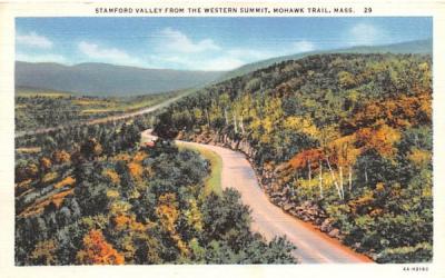 Stamford Valley Mohawk Trail, Massachusetts Postcard